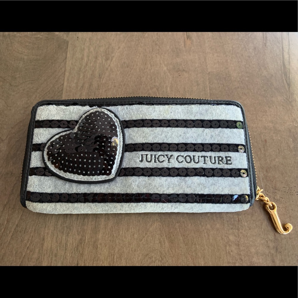 Grey/Gray and Black Juicy Couture Wallet